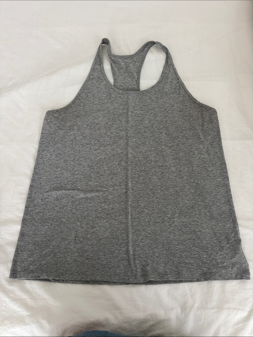 GAP Women’s Gray Racerback Tank - Heather Gray